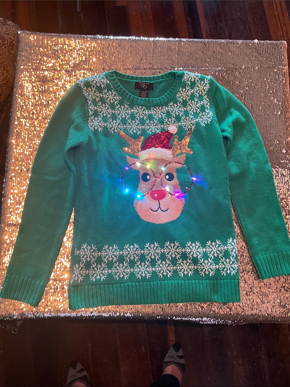 It’s Our Time  - green Christmas Sweater